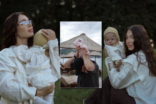 Pirmą kartą apie dukros gimimą prakalbusi Eimanto Stanionio žmona Emilija: „Sunkių emocijų buvo“