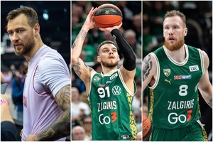 Eurolygos lietuviai: D. Motiejūno bėdos ginantis, formalūs D. Sirvydžio taškai ir minkšta I. Brazdeikio kakta