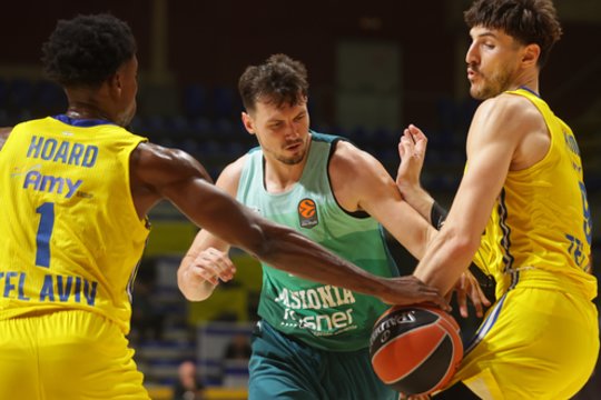 Dviejų Eurolygos autsaiderių mūšyje T. Sedekerskio „Baskonia“ palaužė „Maccabi“ krepšininkai