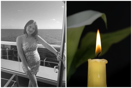 Prabilo kruiziniame laive mirusios 18-metės tėvas: kartu keliavusi šeima išgyvena baisų skausmą