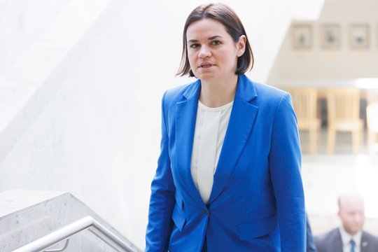 S. Cichanouskaja pritaria Lenkijos planams atidaryti perėjimo punktus Baltarusijos pasienyje