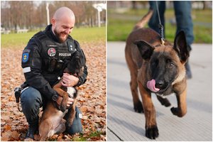 Susipažinkite: šis 3 mėn. padūkęs mažylis – būsimas Kauno pareigūnas