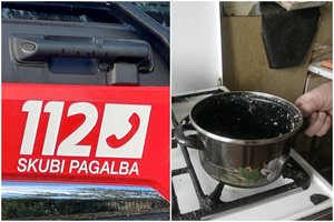 Iš pat ankstyvo ryto Kauno daugiabutyje prisvilęs puodas ant kojų sukėlė ugniagesius