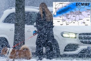 Atkeliauja porcija šlapdribos ir sniego: kai kur gali susikaupti net keli cm