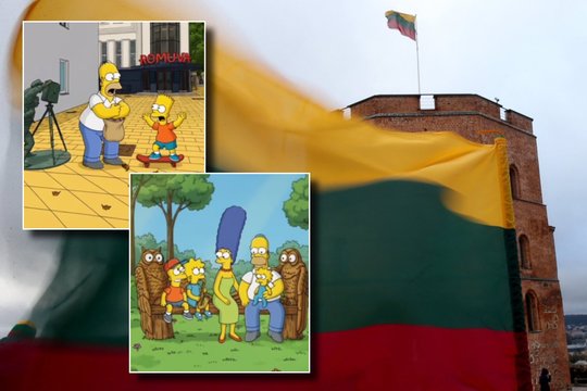 Žaibiškai išplitęs įrašas nustebino internautus: „Simpsonai“ „apsilankė“ viename Lietuvos mieste