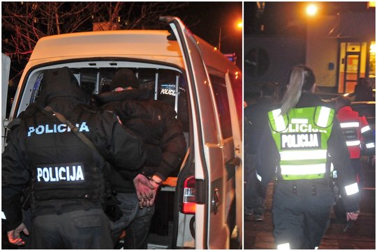 Po muštynių Laisvės al. sekmadienį paryčiais Kauno policija į apklausas kviečiasi 7 vyrus