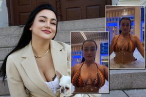 Sūkurinėje vonioje atsipalaidavusi Monika Falcon paliko be žado: kadrai kaitina kraują