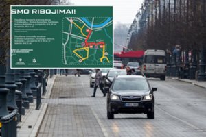 Sekmadienį kai kuriomis Vilniaus gatvėmis nepravažiuosite: numatomi eismo ribojimai, keisis viešojo transporto maršrutai