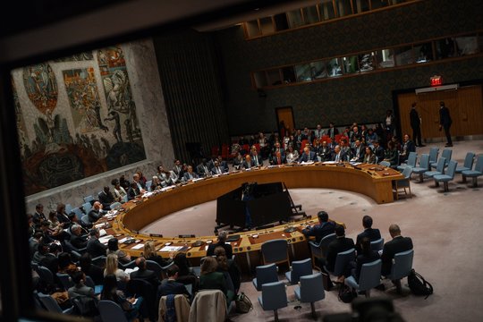 JT Saugumo Taryba priėmė rezoliuciją dėl Trumpo parengto taikos Gazoje plano