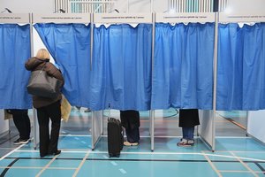 Danai balsuoja vietos rinkimuose, kuriuos temdė kibernetinės atakos