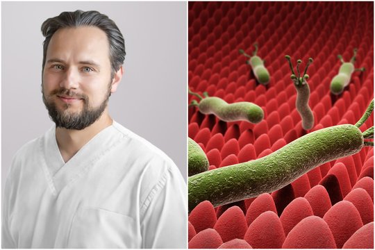 Gydytojas įspėja apie klastingą skrandžio bakteriją, galinčią sukelti vėžį: ją turi kone kas antras