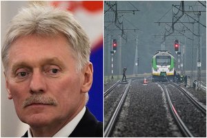 Lenkijai atvertus visas kortas dėl sabotažo geležinkeliui – Kremliaus reakcija