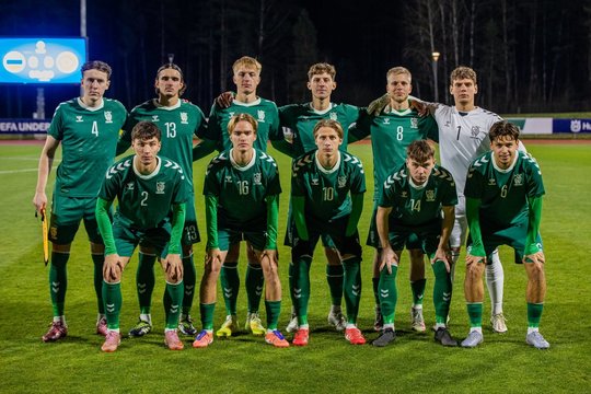 Vaikinų U21 rinktinė pralaimėjo atrankos grupės lyderiams 