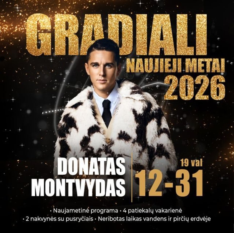 Viešbutis „Gradiali“ pristato net dvi šventines programas.