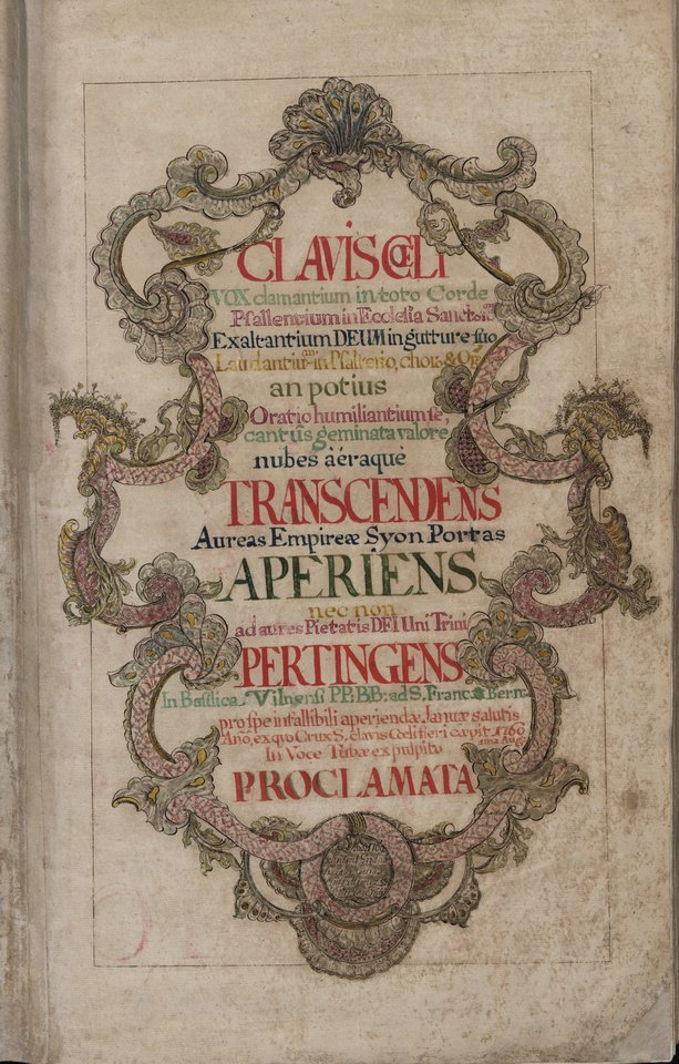 Giesmynas „Clavis coeli“.