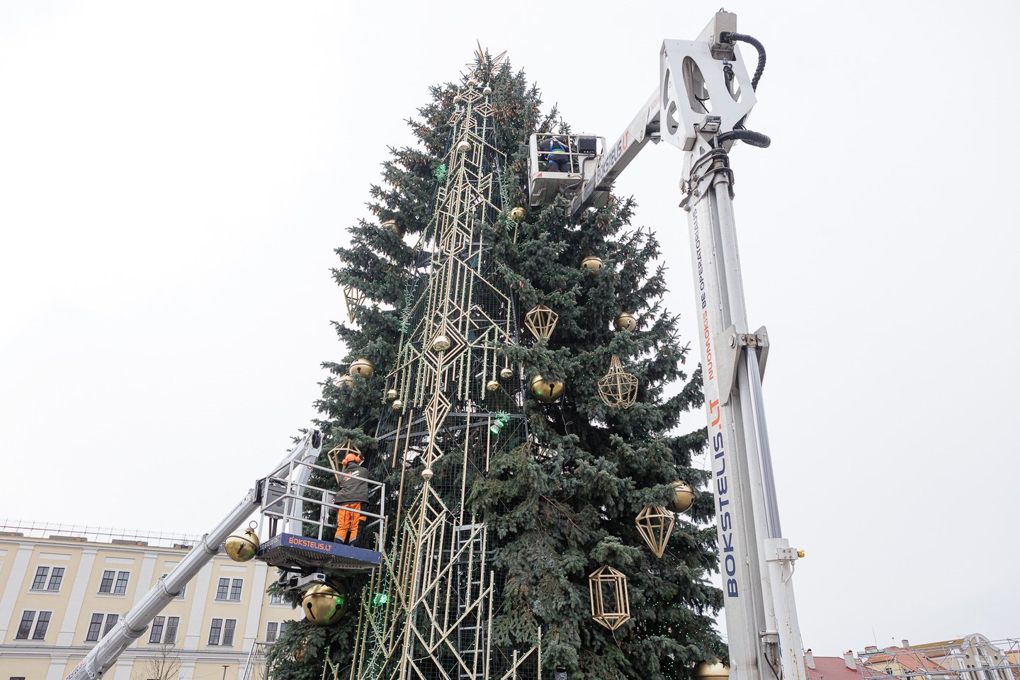 Kauno Kalėdų eglė.<br> R.Tenio („Kas vyksta Kaune“) nuotr.