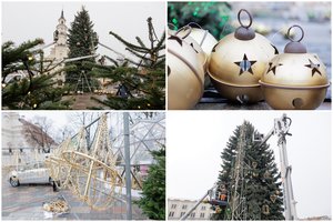 Kauno kalėdinė eglė jau pasipuošė išskirtiniais ornamentais