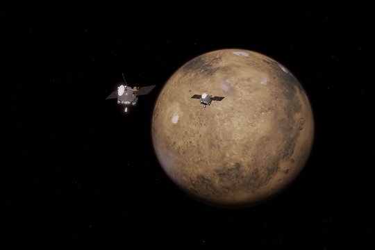 Elono Musko konkurento raketa sėkmingai paleido mažuosius Marso palydovus