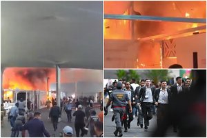 Pasaulinėje konferencijoje – chaosas: kilo gaisras, delegatai puolė bėgti prie išėjimų