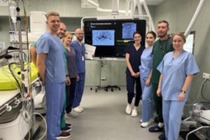 Klaipėdoje – inovatyvi operacija: padėjo išvengti aneurizmos plyšimo ir išgelbėjo pacientės blužnį