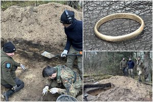 Netikėtas radinys pasienyje: šalia atkastų vokiečių karių palaikų – ir jautrios detalės