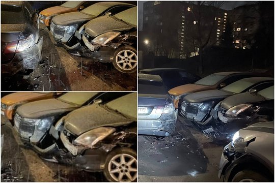 Nemenka avarija sostinėje: vengdamas susidūrimo, BMW X6 vairuotojas rėžėsi į kitus automobilius