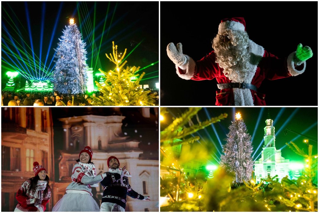 Kauno Kalėdų eglės įžiebimo<br>G.Bitvinsko nuotr.