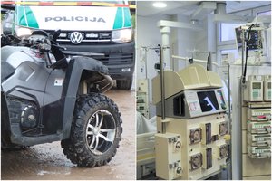 Kazlų Rūdos apylinkėse apvirto keturratis motociklas: jauna vairuotoja skubiai nuvežta į Kauno klinikas