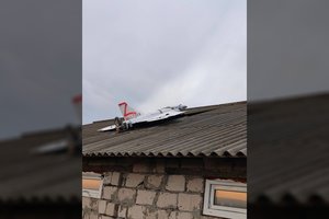 Rumunijos padangėje – rusiški dronai: nusileido tiesiai ant namo stogo