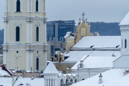 Dėl smarkaus sniego įspėja, bet ragina neįsijausti: „Apokalipsės nebus“