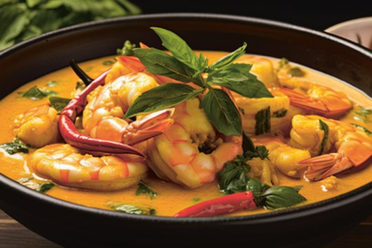 Nuostabaus skonio kokosinis krevečių karis: mažai kalorijų, daug baltymų 