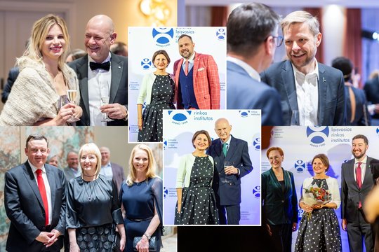 Į Lietuvos laisvosios rinkos instituto Gala vakarą plūdo pasipuošę garbūs svečiai