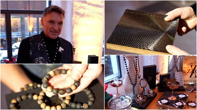 Ž. Grigaitis pristatė unikalią medžio ir gintaro kombinaciją: tai yra lietuviškas DNR 