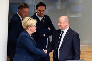 I. Šimonytė ir S. Skvernelis pažėrė kritikos „Nemuno aušros“ iniciatyvai: socialdemokratai tapo R. Žemaitaičio pašluoste