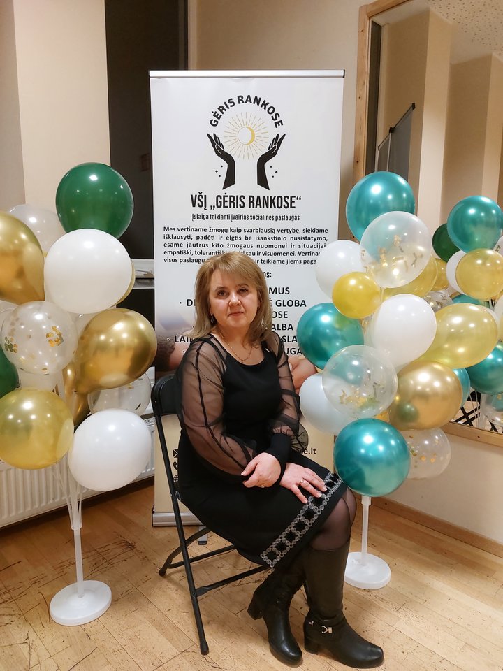 Įstaigos įkūrėja, direktorė D.Kietienė.<br>Pranešimo žiniasklaidai nuotr.