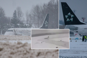 Plinta vaizdo įrašas: gali būti užfiksuotas trečiadienį nuo tako slydęs lėktuvas