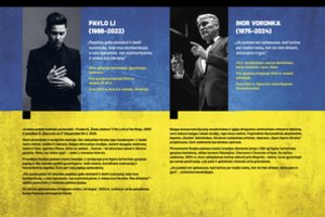 Prie Seimo pristatyta ekspozicija „Kultūra prieš imperiją“, skirta Ukrainos kare žuvusiems kūrėjams