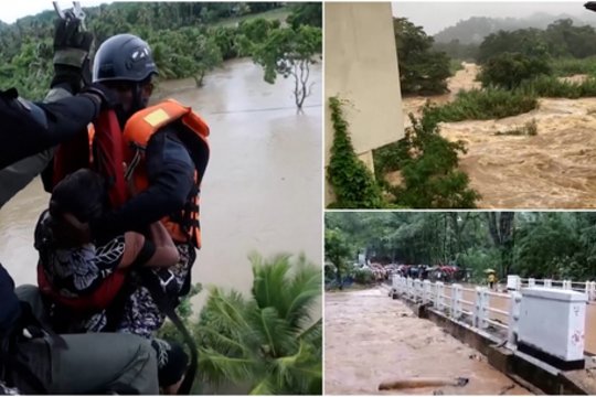 Šri Lanką netikėtai užklupo galingas ciklonas: jau žuvo 46 žmonės, šeimos įstrigusios ant stogų