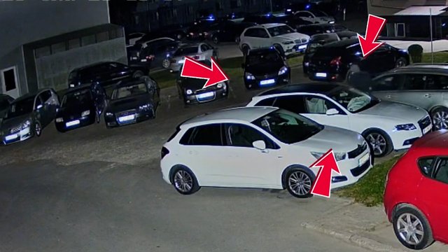 Policija prašo visuomenės pagalbos: automobilių stovėjimo aikštelėje vyras pradūrė padangas