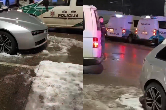 Parduotuvės aikštelėje Kaune autobusiukas kliudė pėsčiąją: moteris išvežta į ligoninę