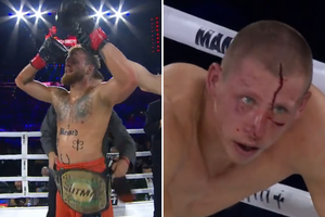 Įspūdingas D. Dirksčio triumfas – nokautu: latvis klūpėjo kruvina galva