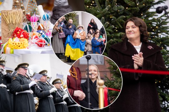 Vilniaus rotušėje iškilmingai atidaryta Tarptautinė Kalėdų labdaros mugė: dalyvavo ir pirmoji ponia