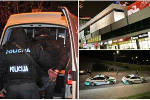 Naktį į sostinės prekybos centrą įsibrovė vagišius – per jo gaudynes nukentėjo apsaugininkas