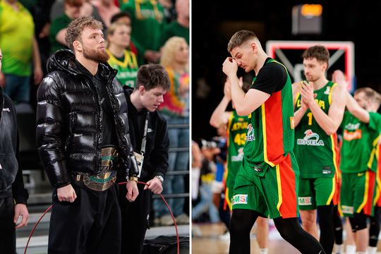 Pralaimėjimą gyvai stebėjęs D. Dirkstys įvertino rinktinės rungtynes