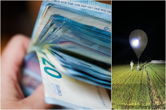 Skelbia, kas dalinsis milijoną už numušamus kontrabandinius balionus