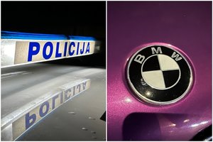 Jaunojo BMW vairuotojo šou ant slidaus kelio policijos nesužavėjo – pamatė ir daugiau prasižengimų