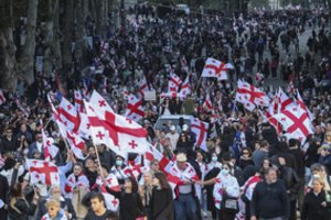 Sakartvelas tirs BBC pranešimą apie tariamą cheminių medžiagų naudojimą protestams malšinti