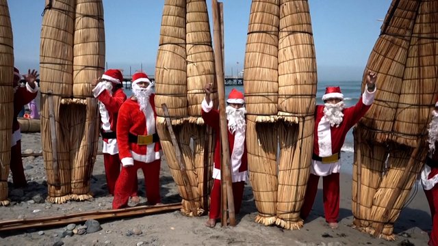 Netradicinis transportas Peru: šventinę dvasią garantavo ypatingas pasiplaukiojimas
