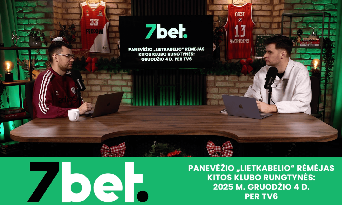  Paulius Vaitiekūnas ir krepšinio komentatorius Jonas Lekšas.