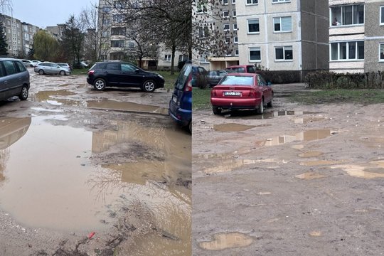 Pasipiktinęs kaunietis: kiemas primena ne gyvenamąją teritoriją, o bekraštį žvyrkelio ir purvo poligoną